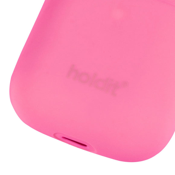Holdit Silikone Cover Til AirPods (1 & 2. gen.) - Bright Pink