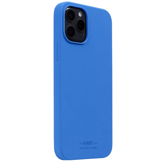 Holdit iPhone 12 / 12 Pro Soft Touch Silikone Case - Sky Blue