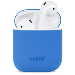 Holdit Silikone Cover Til AirPods (1 & 2. gen.) - Sky Blue