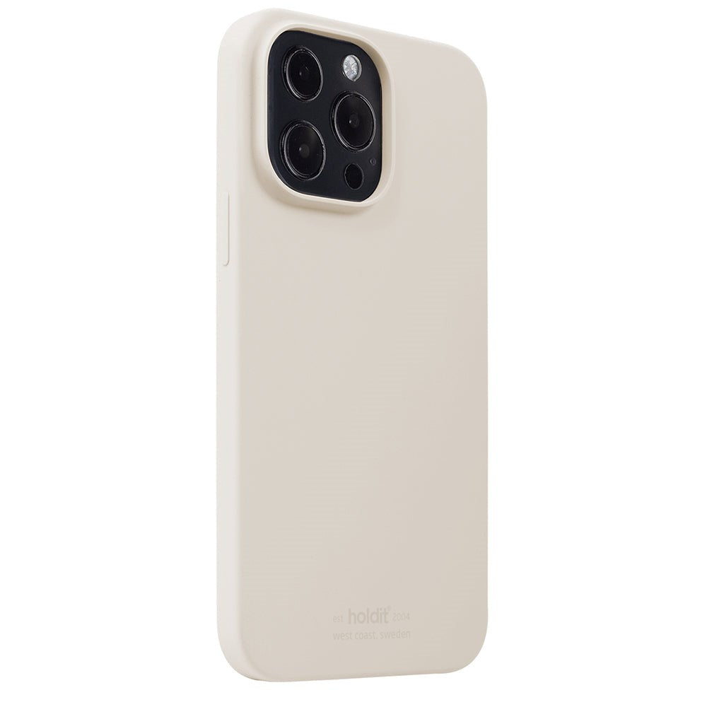 Holdit iPhone 13 Pro Soft Touch Silikone Case - Light Beige