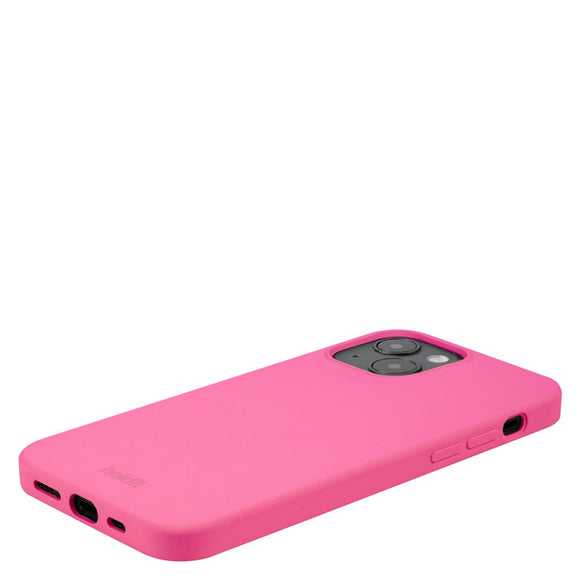 Holdit iPhone 14 Soft Touch Silikone Case - Bright Pink