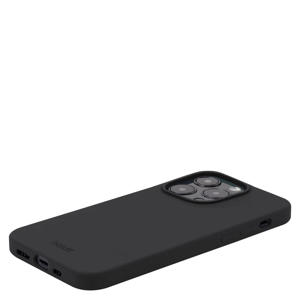 Holdit iPhone 14 Pro Soft Touch Silikone Case - Sort