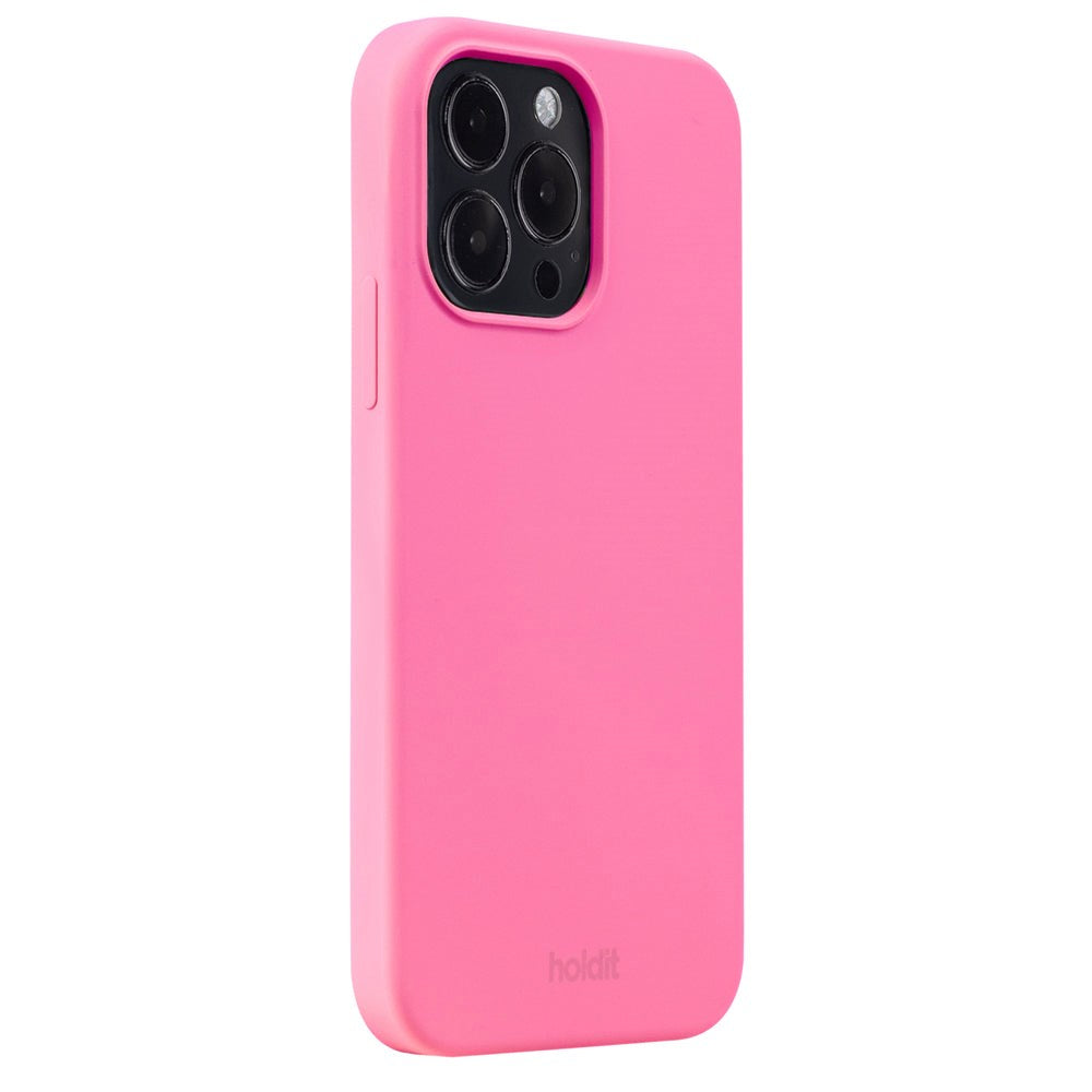 Holdit iPhone 14 Pro Max Soft Touch Silikone Case - Bright Pink
