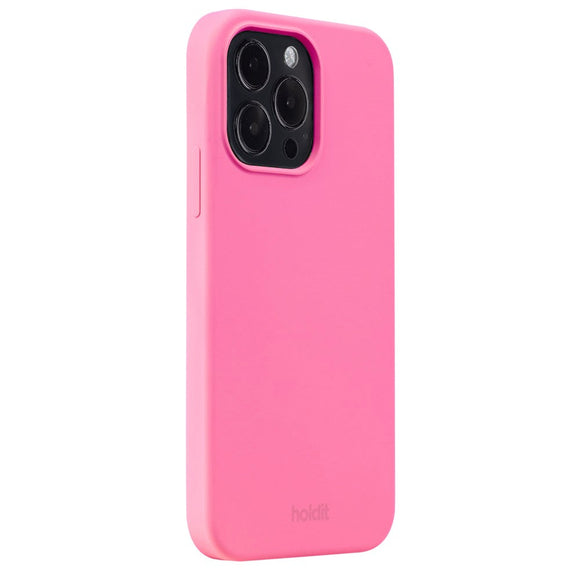 Holdit iPhone 14 Pro Max Soft Touch Silikone Case - Bright Pink
