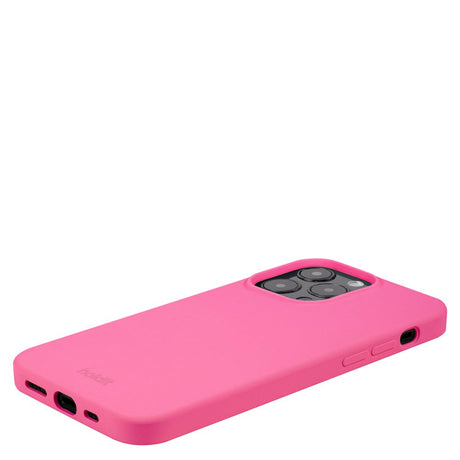 Holdit iPhone 14 Pro Max Soft Touch Silikone Case - Bright Pink