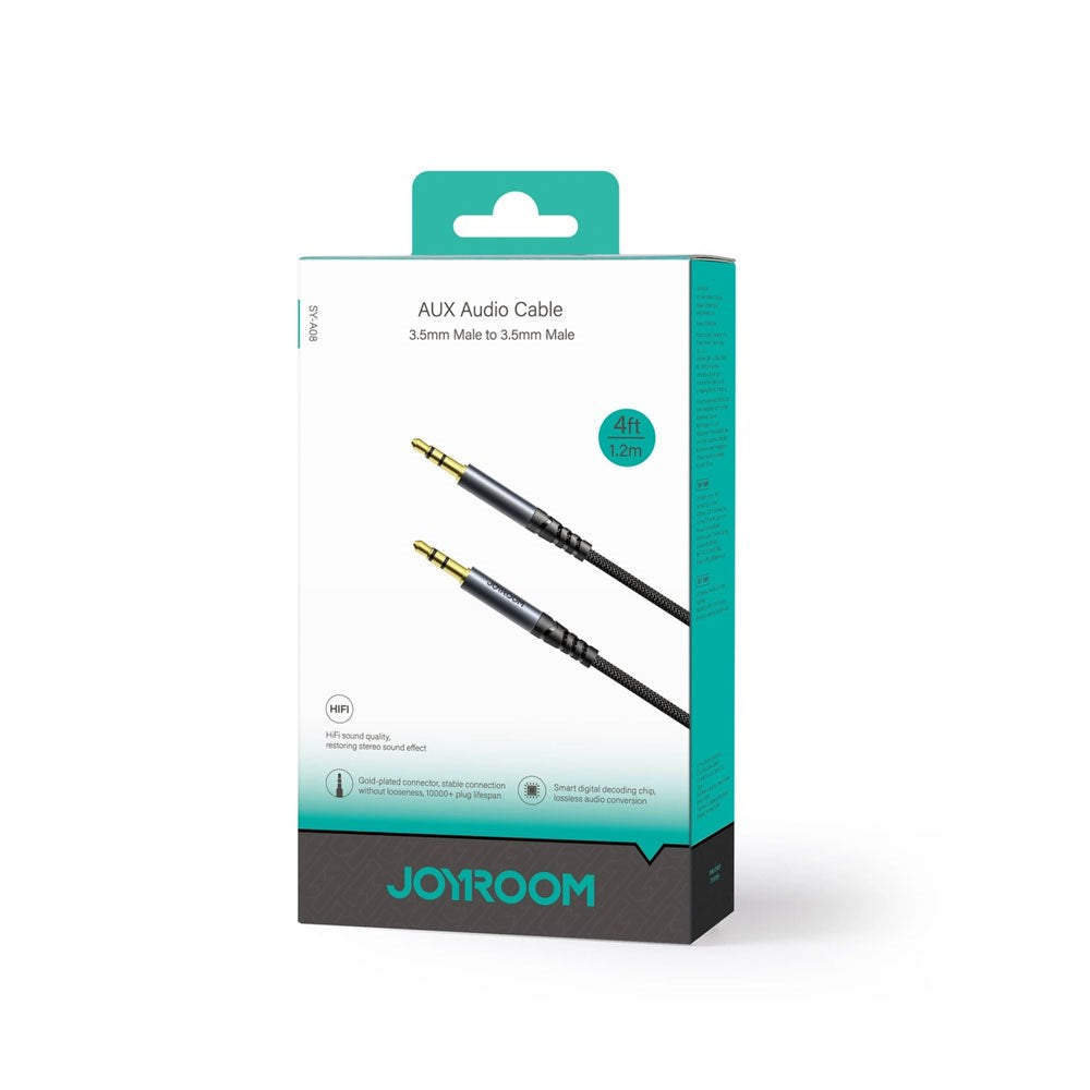 Joyroom AUX Lydkabel / 3.5mm Minijack - 1.2m - Sort