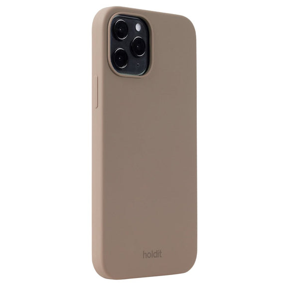 Holdit iPhone 12/12 Pro Soft Touch Silikone Case - Mocha Brown
