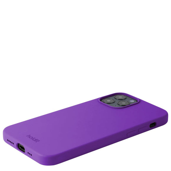 Holdit iPhone 12 / 12 Pro Soft Touch Silikone Case - Bright Purple