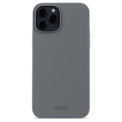Holdit iPhone 12 / 12 Pro Soft Touch Silikone Case - Space Gray