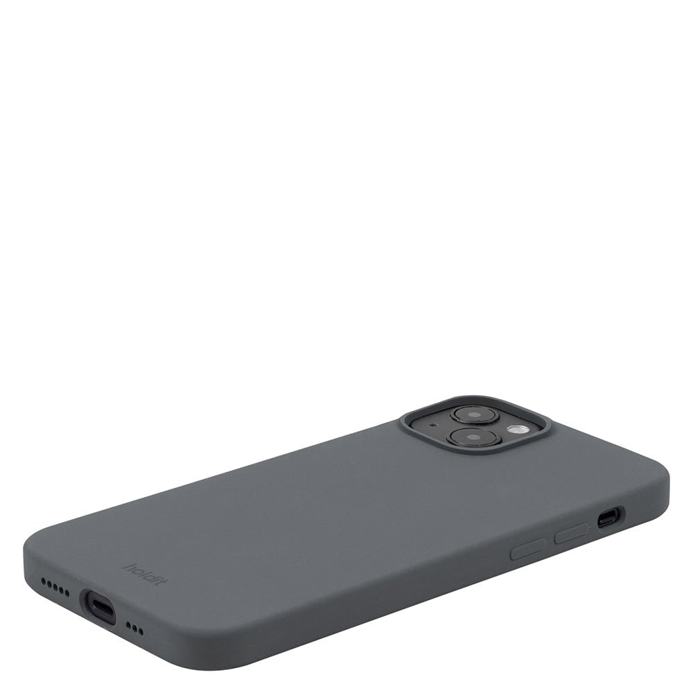 Holdit iPhone 14 Plus Soft Touch Silikone Case - Space Gray