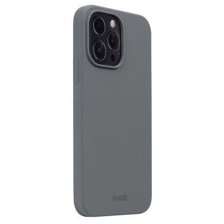 Holdit iPhone 14 Pro Max Soft Touch Silikone Case - Space Gray