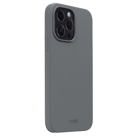 Holdit iPhone 14 Pro Max Soft Touch Silikone Case - Space Gray