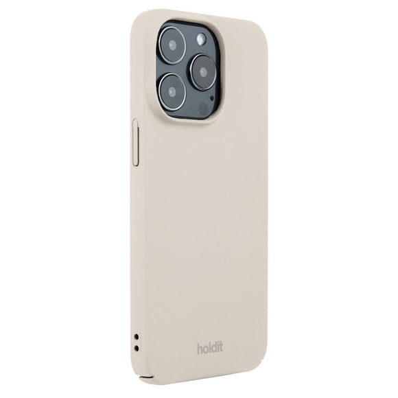 Holdit iPhone 15 Pro Slim Case - Light Beige