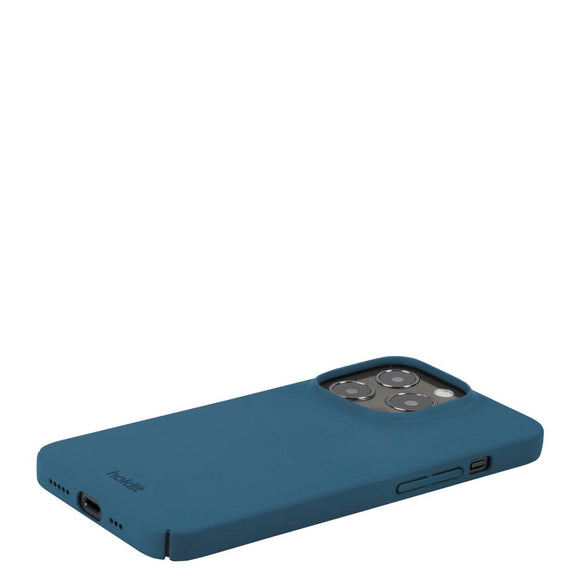 Holdit iPhone 15 Pro Slim Case - Denim Blue