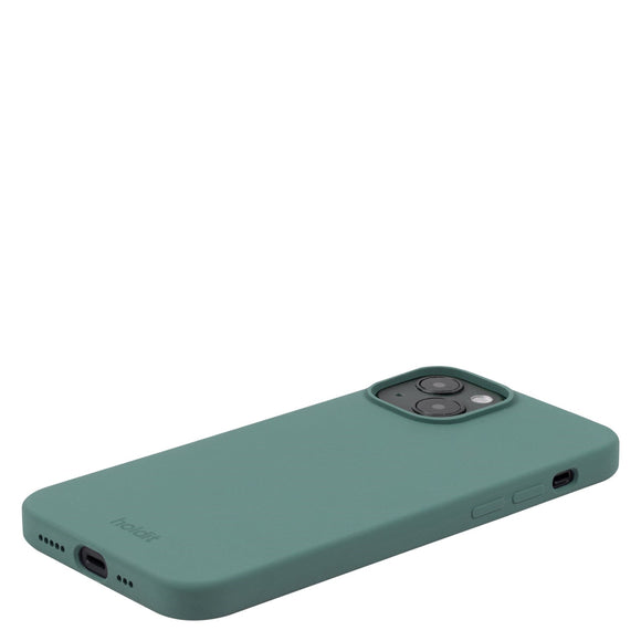 Holdit iPhone 15 Soft Touch Silikone Case - Moss Green