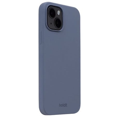 Holdit iPhone 15 Soft Touch Silikone Case - Pacific Blue