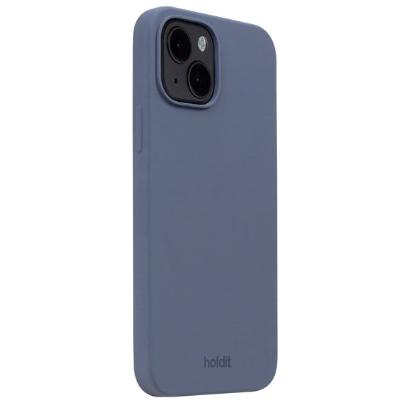 Holdit iPhone 15 Soft Touch Silikone Case - Pacific Blue