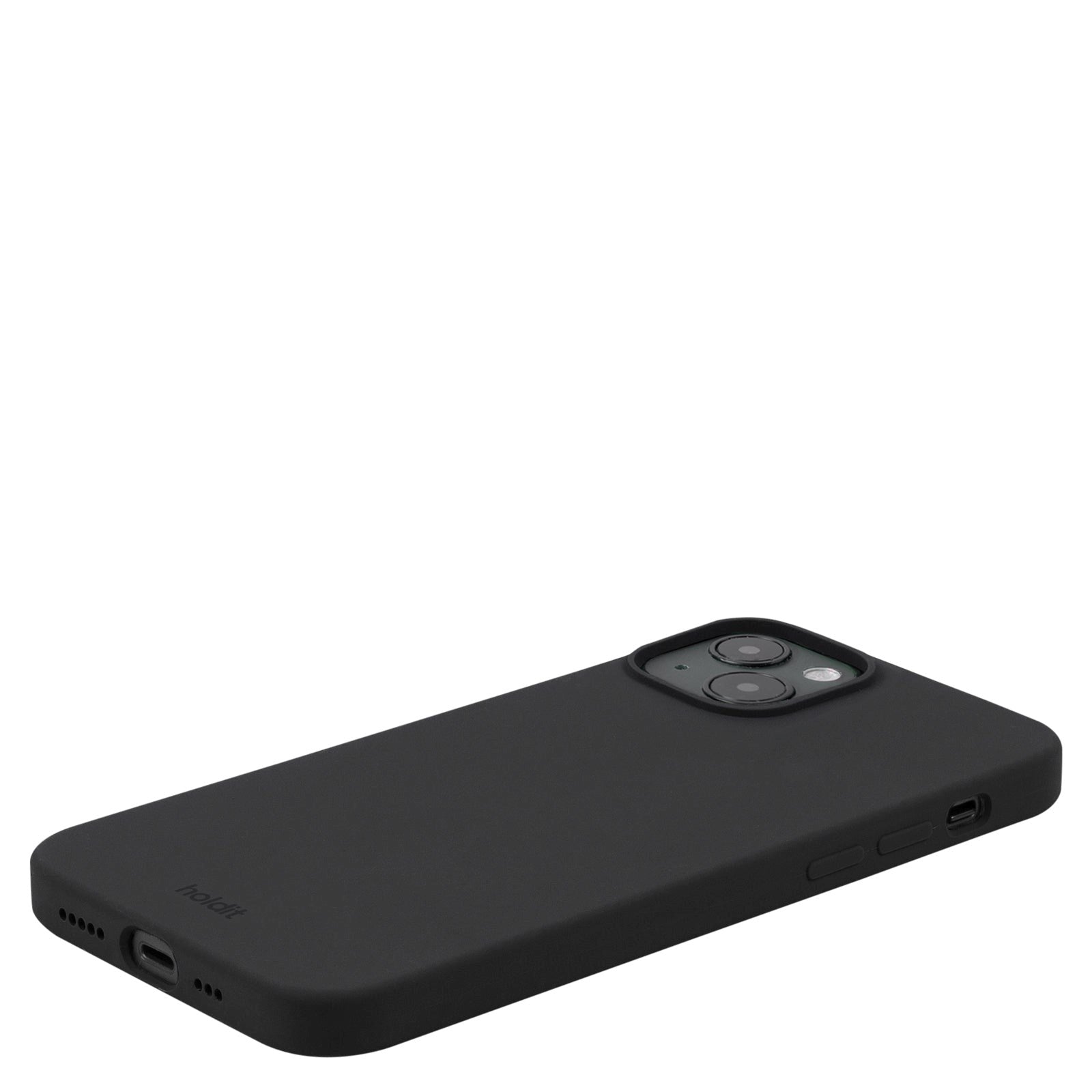 Holdit iPhone 15 Plus Soft Touch Silikone Case - Black