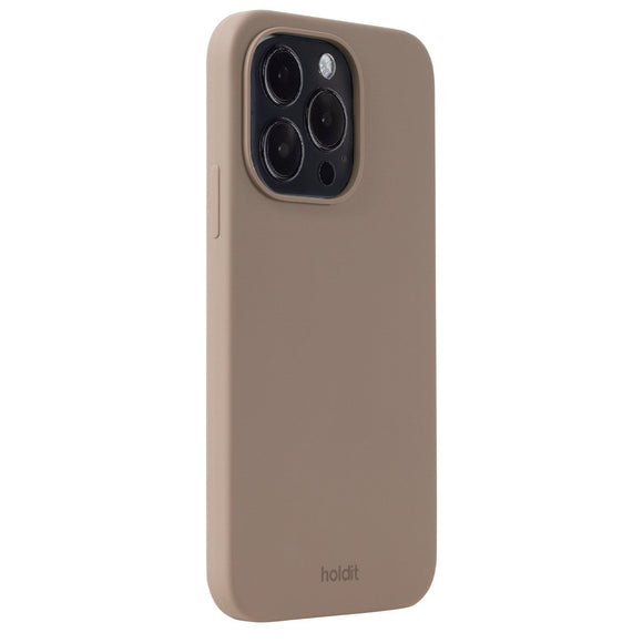 Holdit iPhone 15 Pro Soft Touch Silikone Case - Mocha Brown
