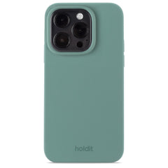 Holdit iPhone 15 Pro Soft Touch Silikone Case - Moss Green