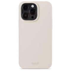 Holdit iPhone 15 Pro Max Soft Touch Silikone Case - Light Beige