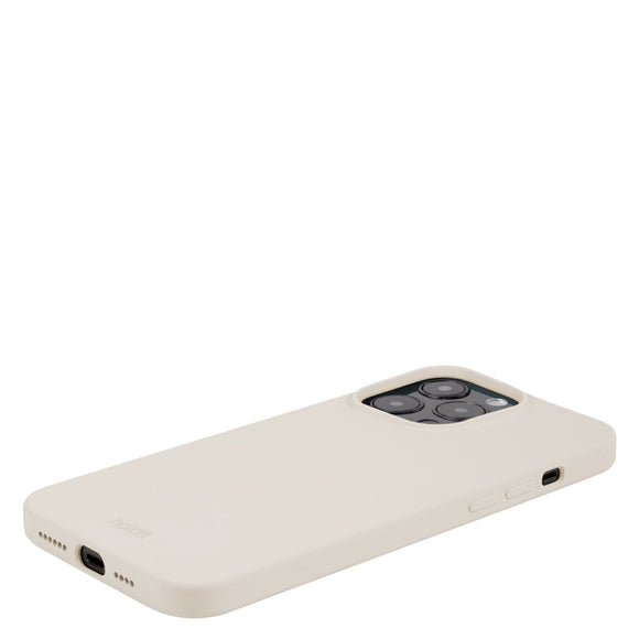 Holdit iPhone 15 Pro Max Soft Touch Silikone Case - Light Beige