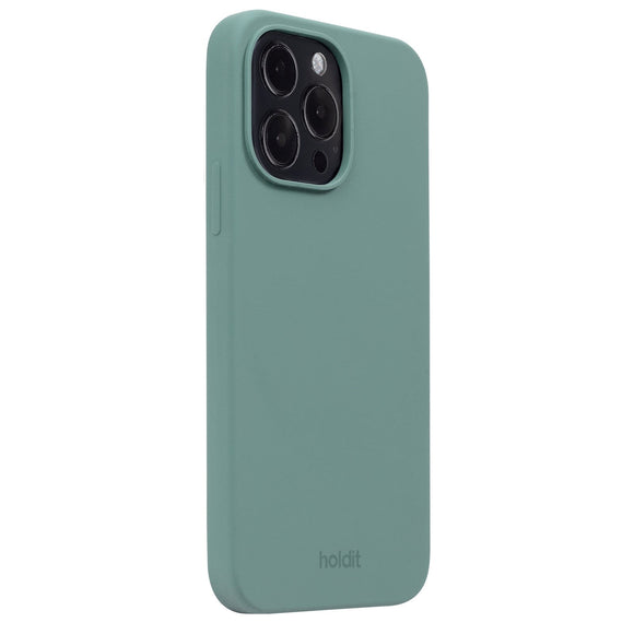 Holdit iPhone 15 Pro Max Soft Touch Silikone Case - Moss Green