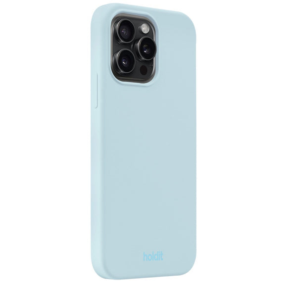 Holdit iPhone 15 Pro Max Soft Touch Silikone Case - Mineral Blue