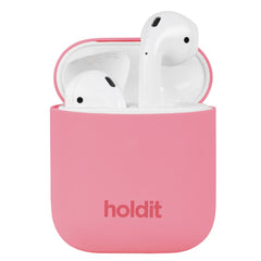 Holdit  Silikone Cover Til AirPods (1 & 2. gen.) - Rouge Pink