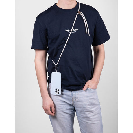 Holdit Crossbody Strap til Mobil - Beige/Blå