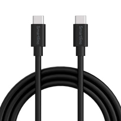 Smartline (3A/60W) USB-C til USB-C Kabel 1 m. - Sort