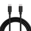 Smartline (3A/60W) USB-C til USB-C Kabel 3 m. - Sort
