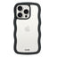 Holdit iPhone 14 Pro Wavy Case - Black / Transparent