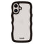 Holdit iPhone 16 Wavy Case - Sort / Transparent