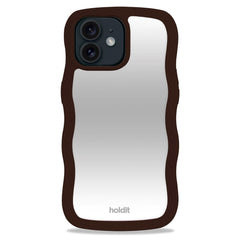 Holdit iPhone 12 / 12 Pro Wavy Case - Chocolate / Mirror