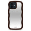 Holdit iPhone 12 / 12 Pro Wavy Case - Chocolate / Mirror