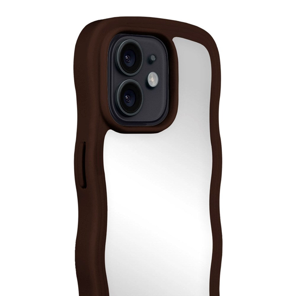 Holdit iPhone 12 / 12 Pro Wavy Case - Chocolate / Mirror