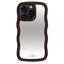 Holdit iPhone 14 Pro Wavy Case - Chocolate / Mirror