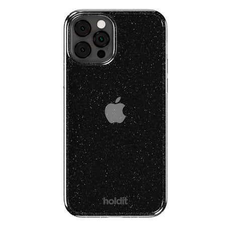 Holdit iPhone 12 / 12 Pro Glitter Case - Sort
