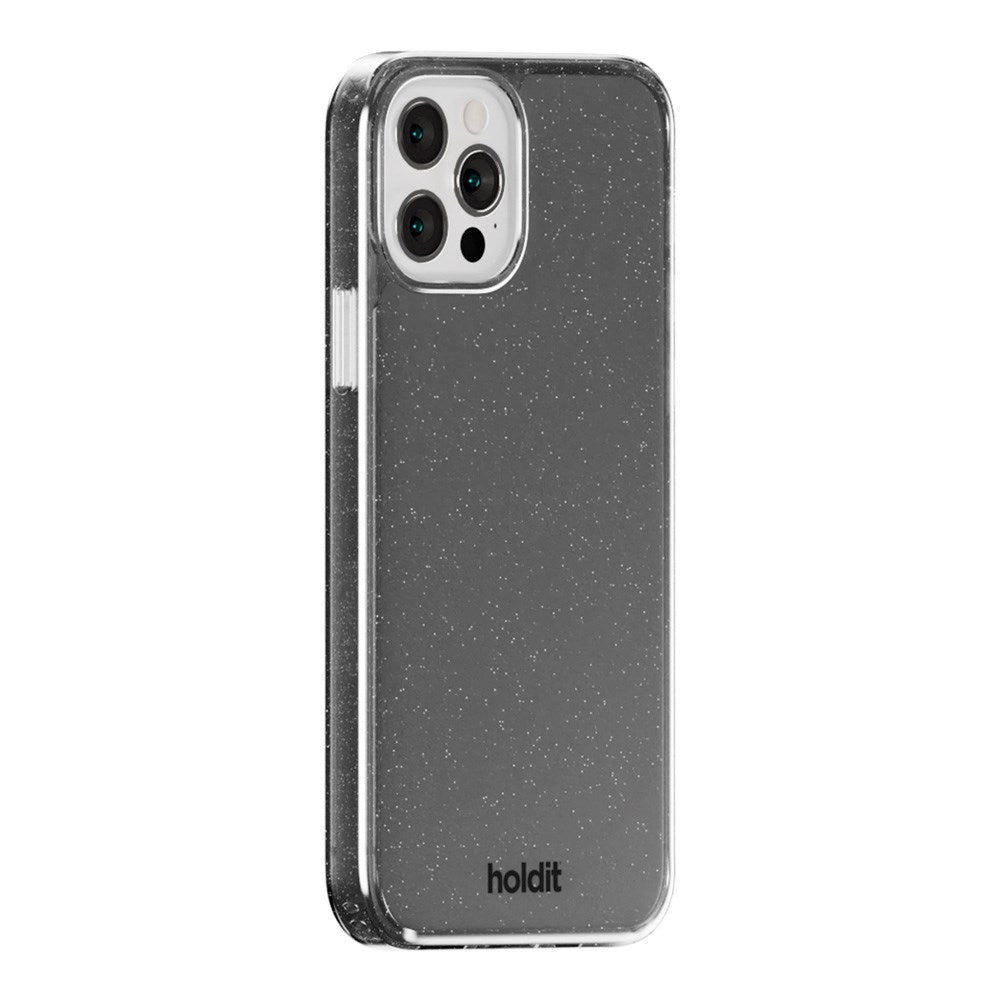 Holdit iPhone 12 / 12 Pro Glitter Case - Sort