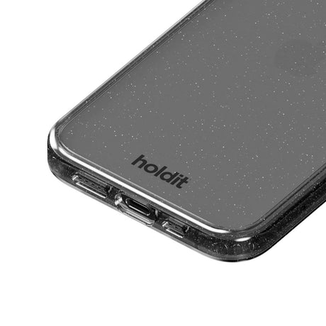 Holdit iPhone 12 / 12 Pro Glitter Case - Sort