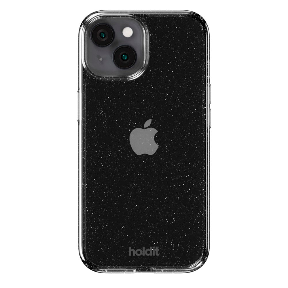 Holdit iPhone 15 / 14 / 13 Glitter Case - Sort