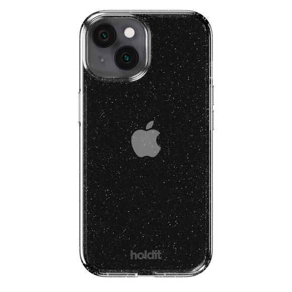 Holdit iPhone 15 / 14 / 13 Glitter Case - Sort
