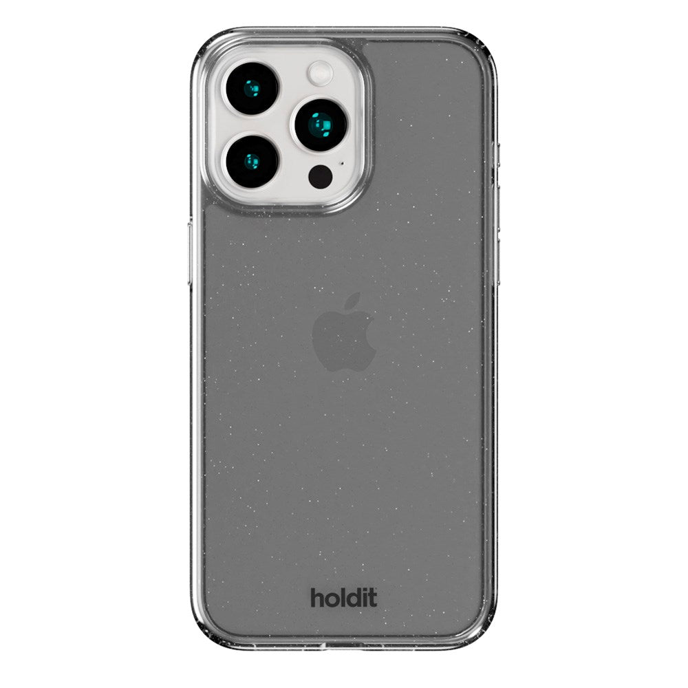 Holdit iPhone 15 Pro Glitter Case - Sort