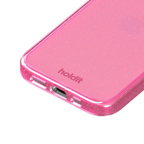 Holdit iPhone 15 / 14 / 13 Glitter Case - Lyserød