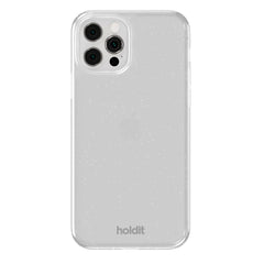 Holdit iPhone 12 / 12 Pro Glitter Case - Hvid