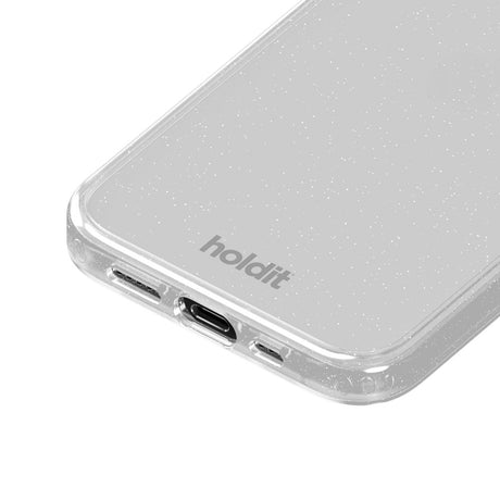 Holdit iPhone 12 / 12 Pro Glitter Case - Hvid