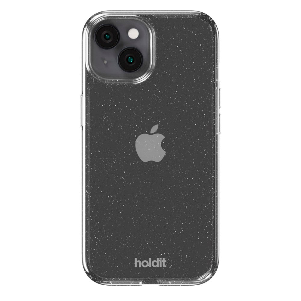 Holdit iPhone 15 / 14 / 13 Glitter Case - Hvid