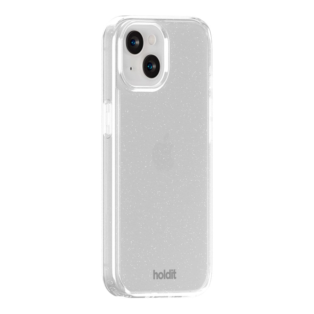Holdit iPhone 15 / 14 / 13 Glitter Case - Hvid