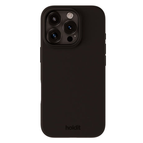 Holdit iPhone 16 Pro Soft Touch Silikone Case - Black